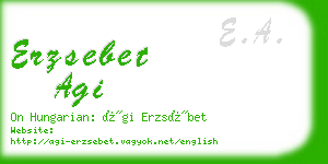 erzsebet agi business card